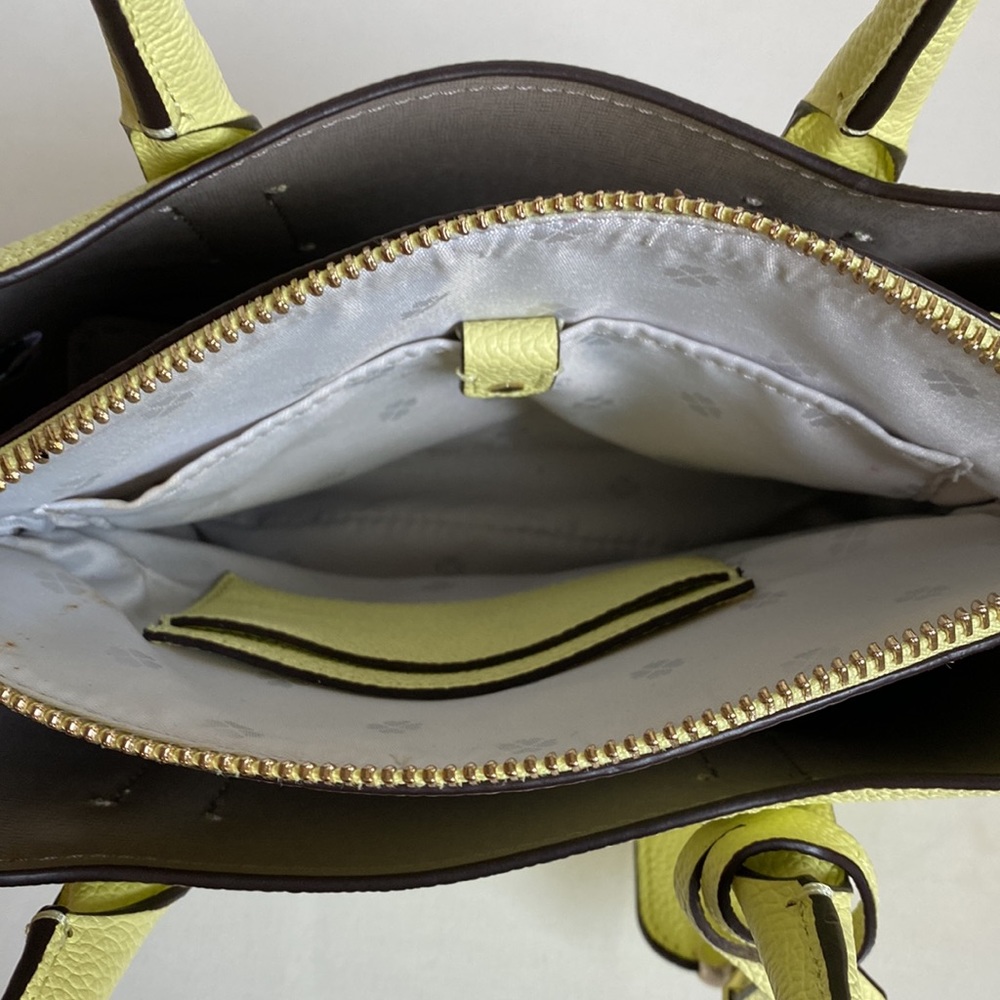 Kate Spade Collection Margaux Mini Satchel Top Handle Bag in Lemon Sorbet - Picture 11 of 11